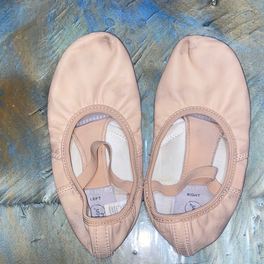 Kids Ballet Dance Slippers flats in Beige Nude